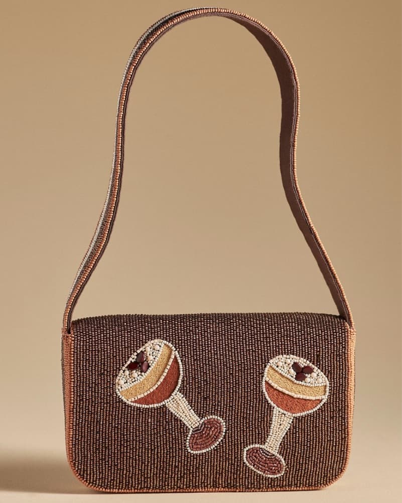 Anthro Espresso Martini Beaded Fiona Bag - Image 2