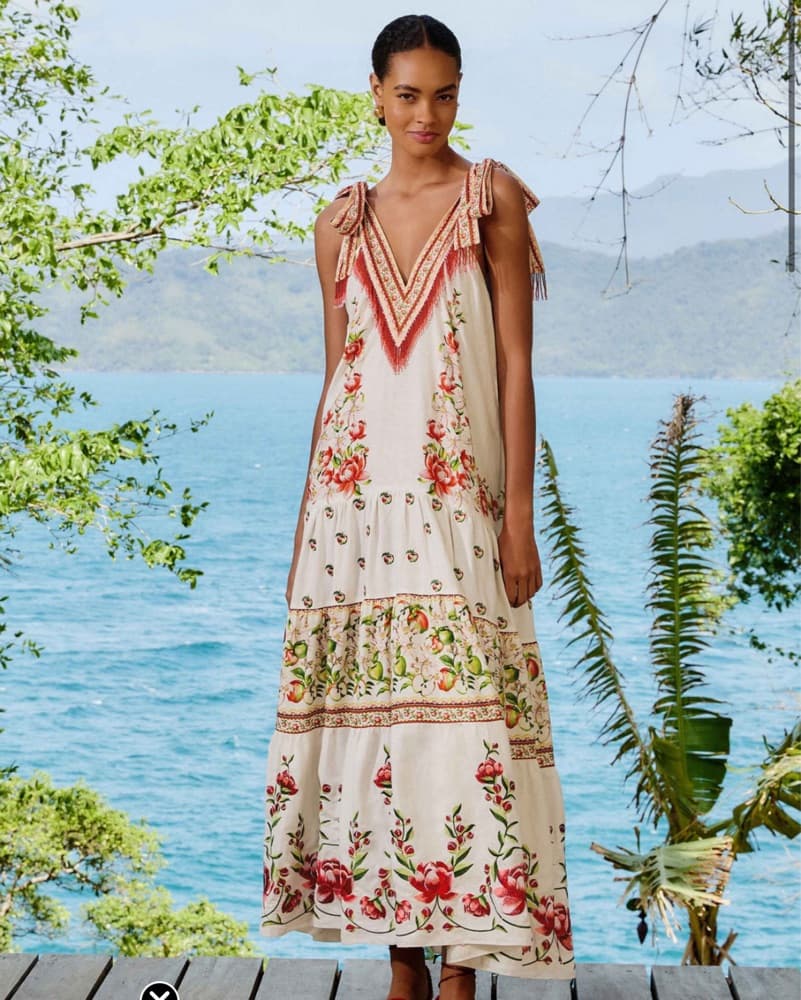Farm Rio Apple Romance Dress - Image 1