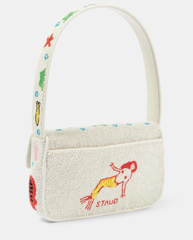 Staud Tommy Beaded Bag | Aquarium - Image 5