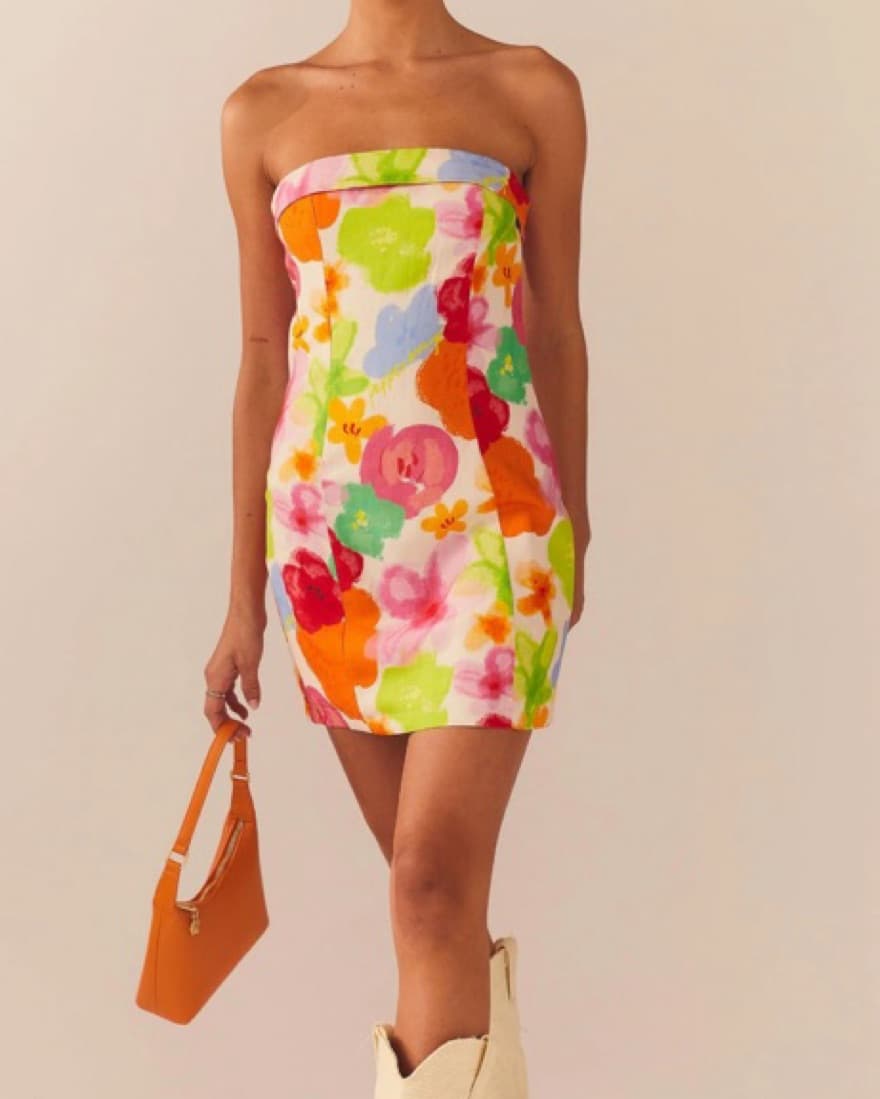 Peppermayo Colorful Linen Mini Dress - Image 4