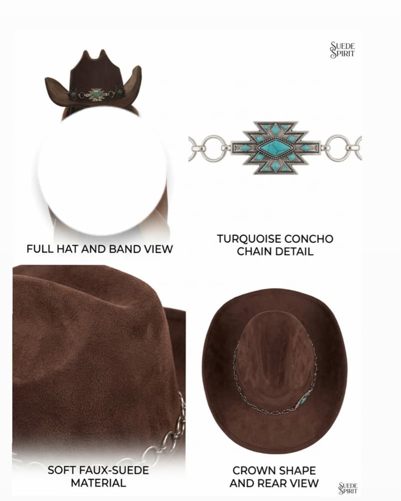 COACHELA COWBOY HAT IN BROWN  - Image 1