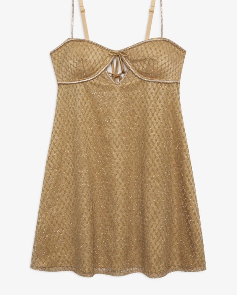 For Love And Lemons Gold Dress - Image 3