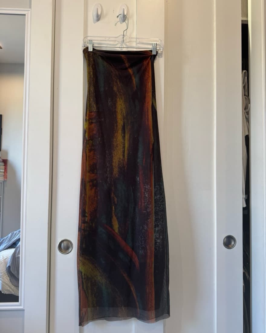 Tie-Dye Strapless Maxi Dress - Image 5