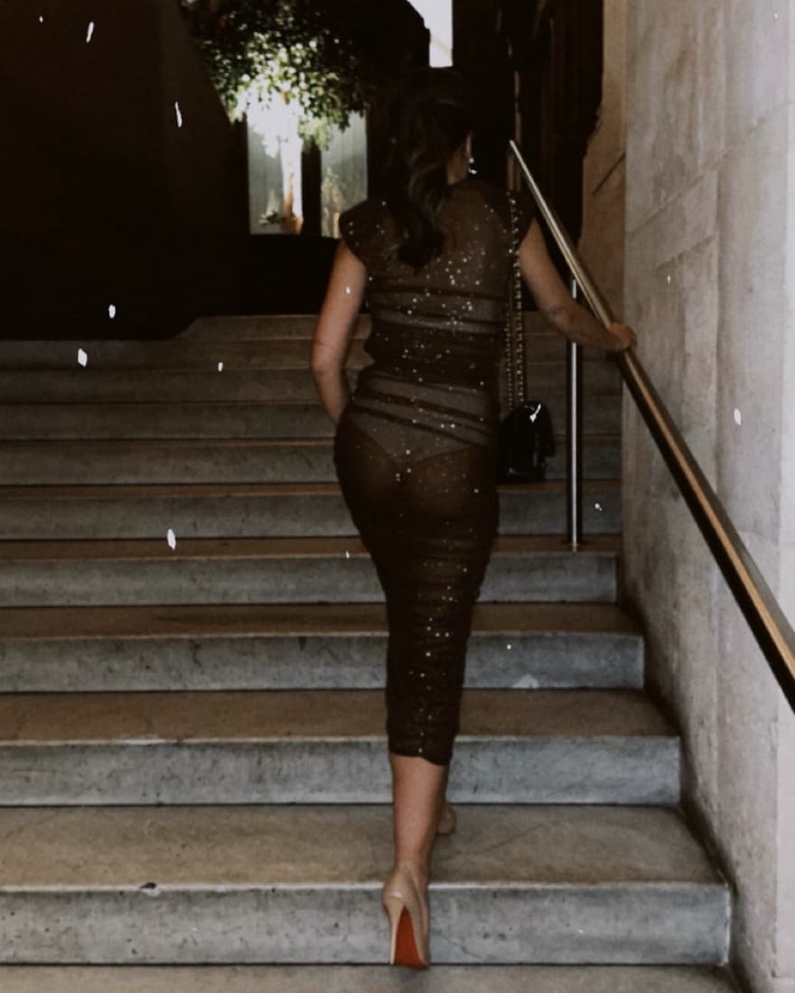 Bronx & Banco Sparkling Midi Dress - Image 1