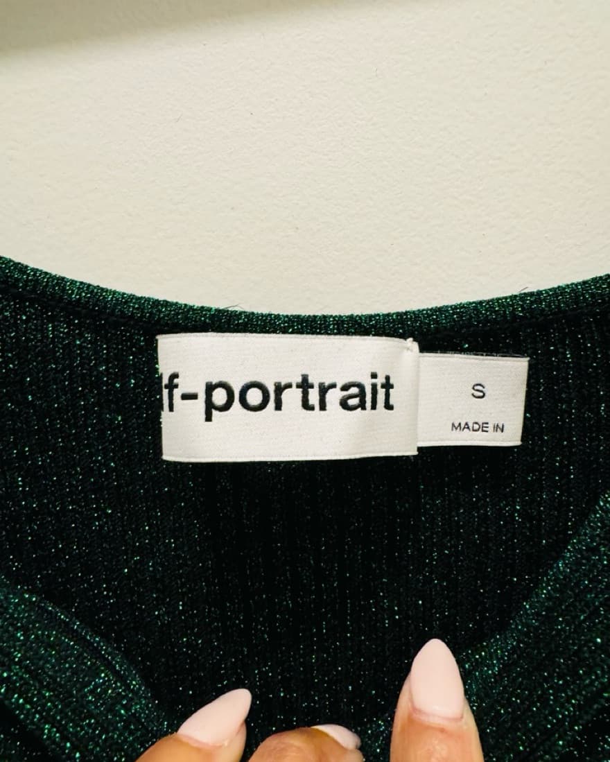 Self Portrait green bodycon midi dress - Image 5