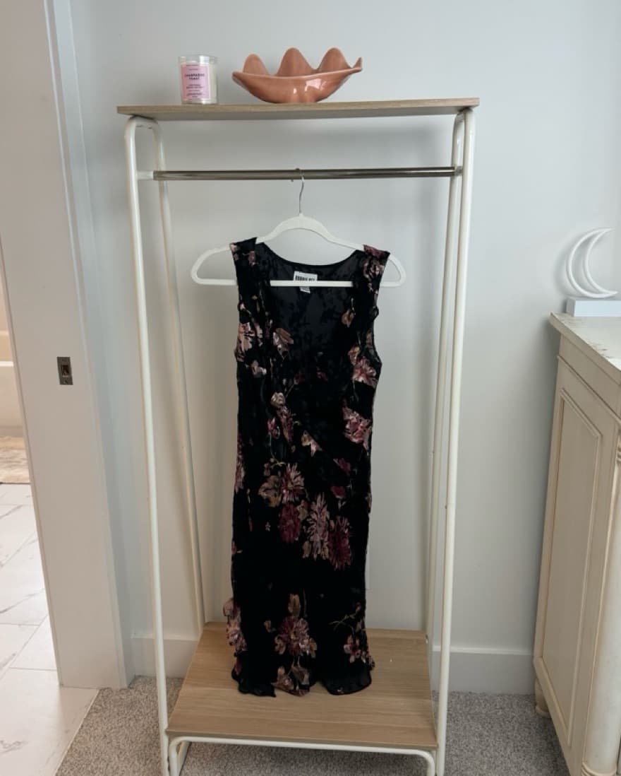 Vintage Floral Midi Dress - Image 3