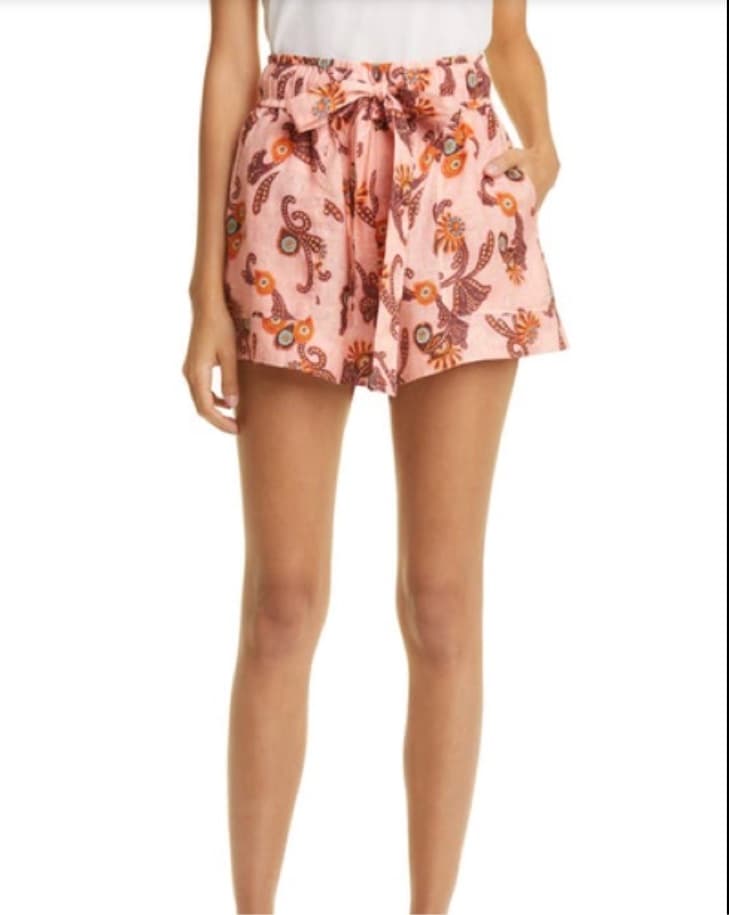 A.L.C Barrett Linen Shorts - Image 3