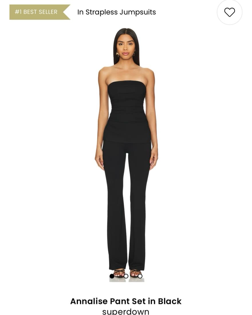 Revolve Superdown Strapless Pant Set - Image 1