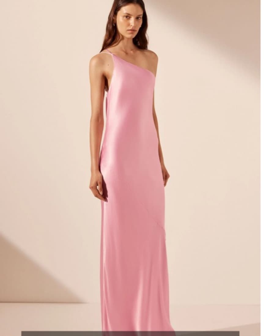 Shona Joy La Lune One Shoulder Silk Dres - Image 3