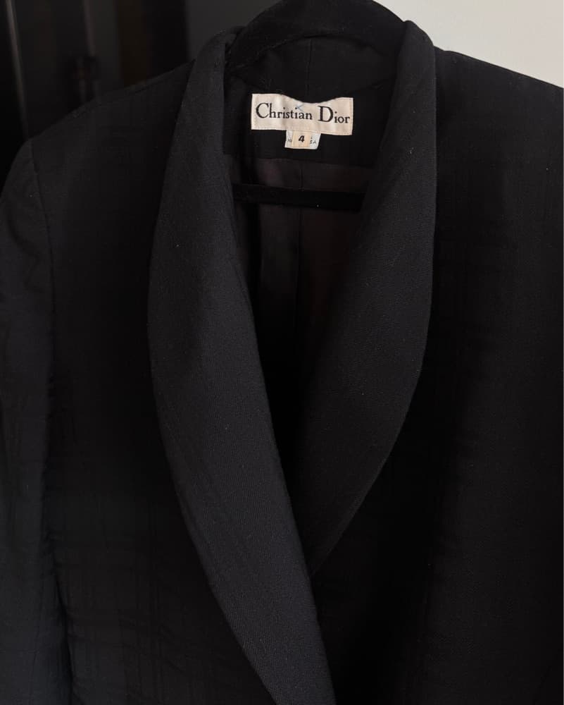 Elegant Black Christian Dior Blazer - Image 2