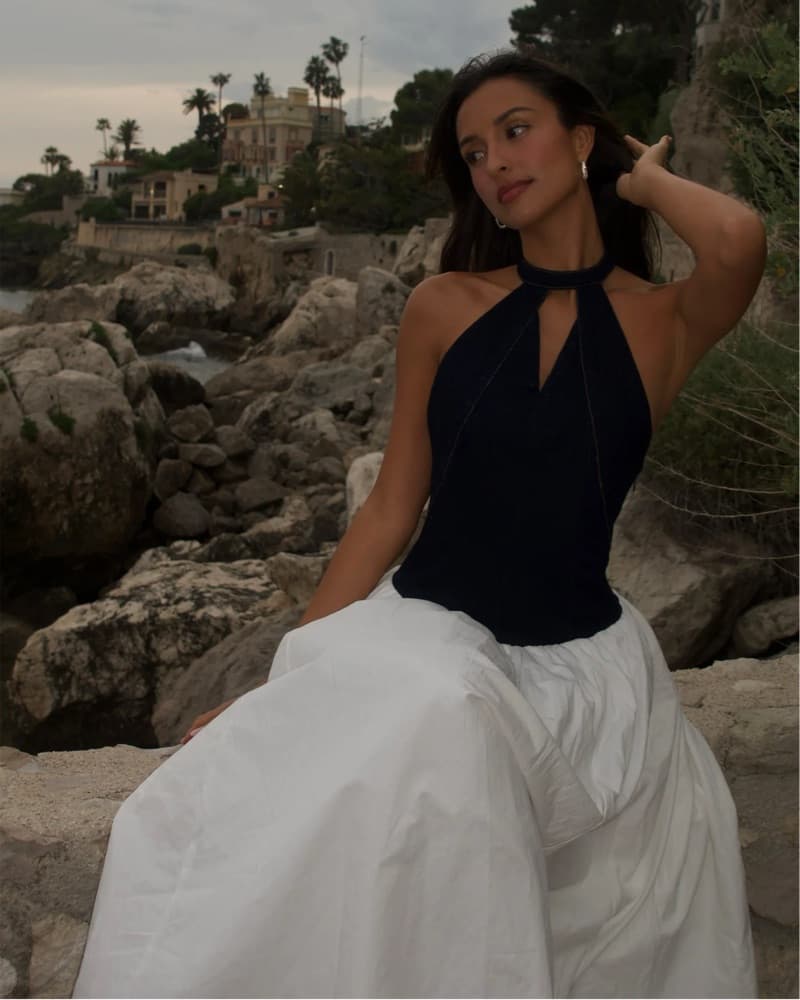 Denim Poplin Midi Dress  - Image 3