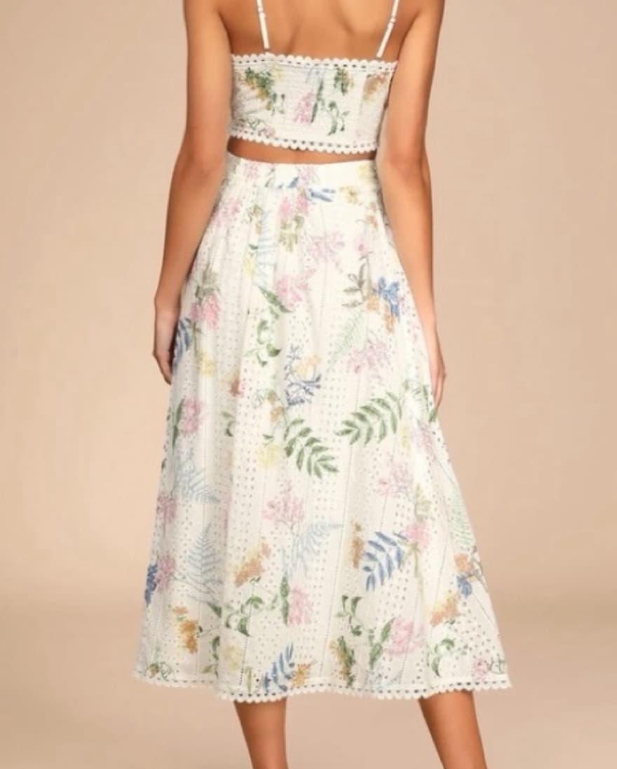 lulus 2 piece floral dress - Image 3