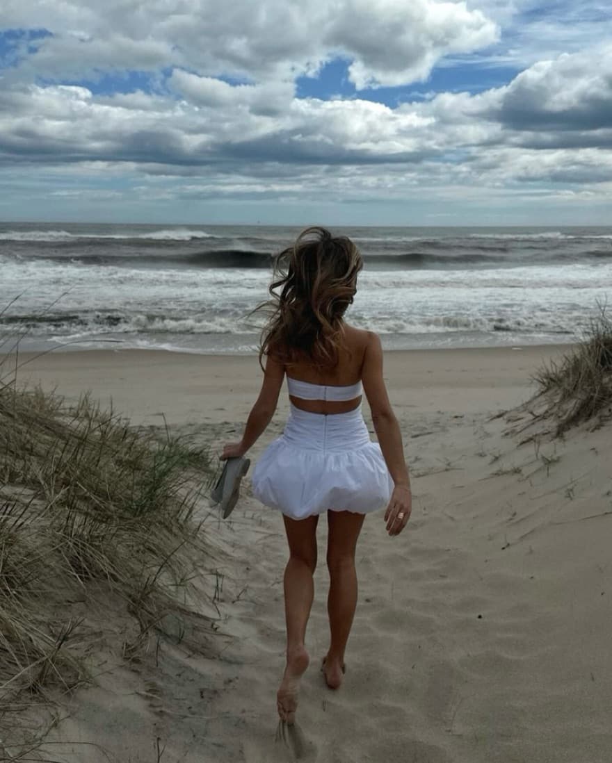 white strapless puffy summer dress!!!!! - Image 5