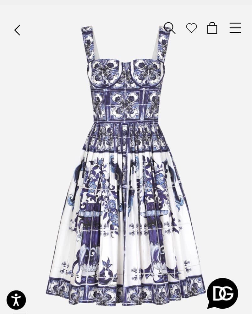 Dolce&Gabbana Bustier Midi Dress - Image 1