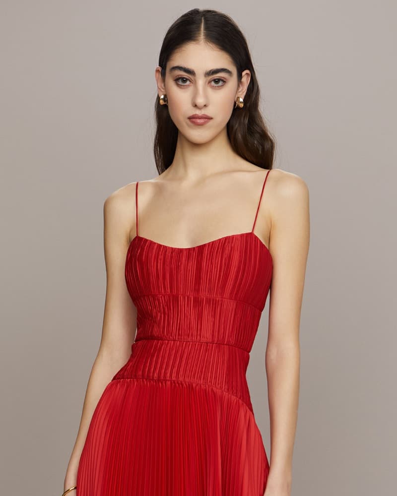 AMUR Cherry Drop Waist Midi - Image 2