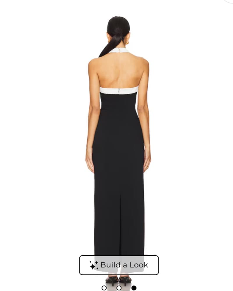 Superdown Black And White Halter Dress - Image 2