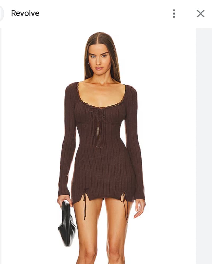 Danielle Guzio Dainty Mini Knit Dress  - Image 1