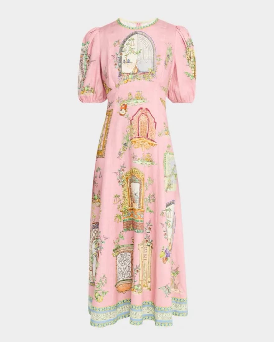 Alemais Monte Linen Dress - Image 2