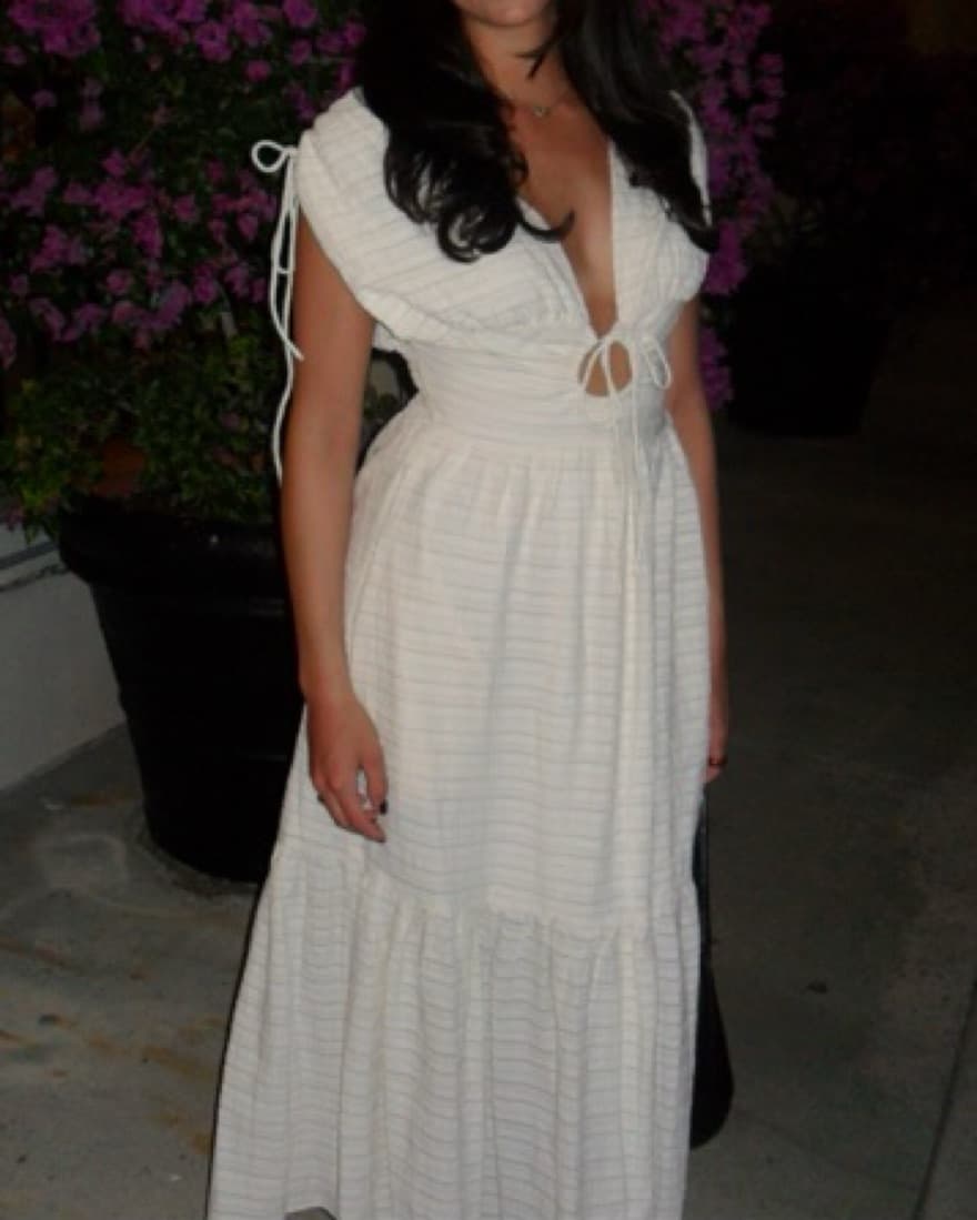White Midi Dress - Image 3