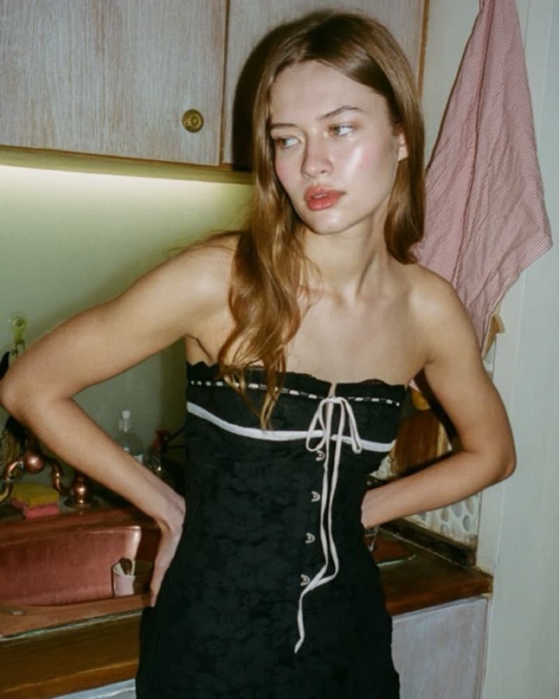With Jean Sabrin Dress - Black  - Image 2