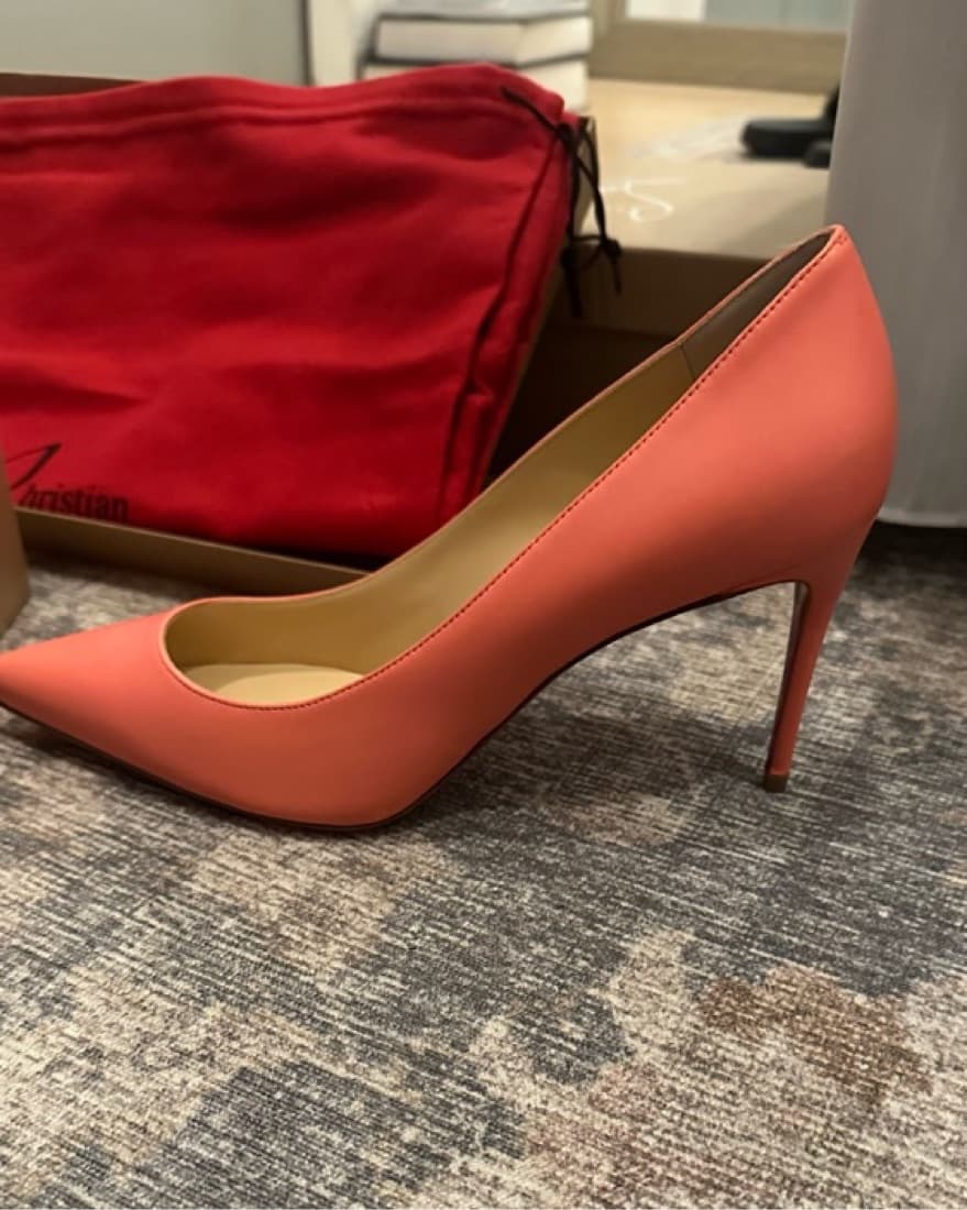 Christian Louboutin Coral Pink Kate Pump - Image 2