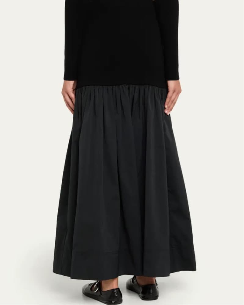 ALC Cami Black Drop Waist Maxi Skirt - Image 3