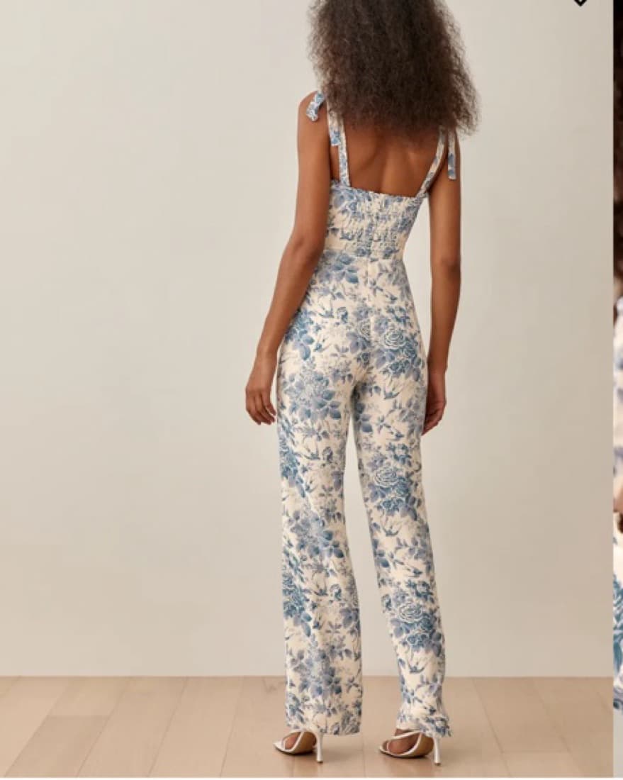 Reformation Alfred Jumpsuit In Pompadour - Image 3