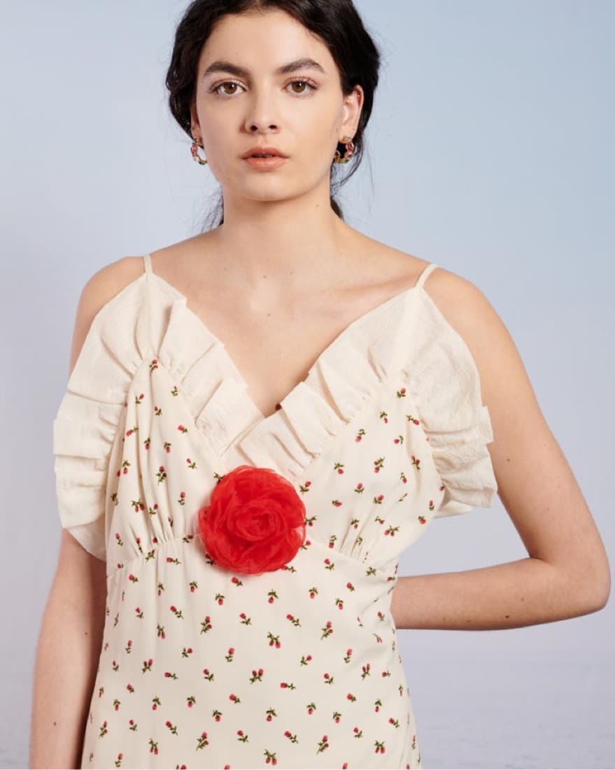Reef Rose Cami Dress Talcwhite   - Image 4