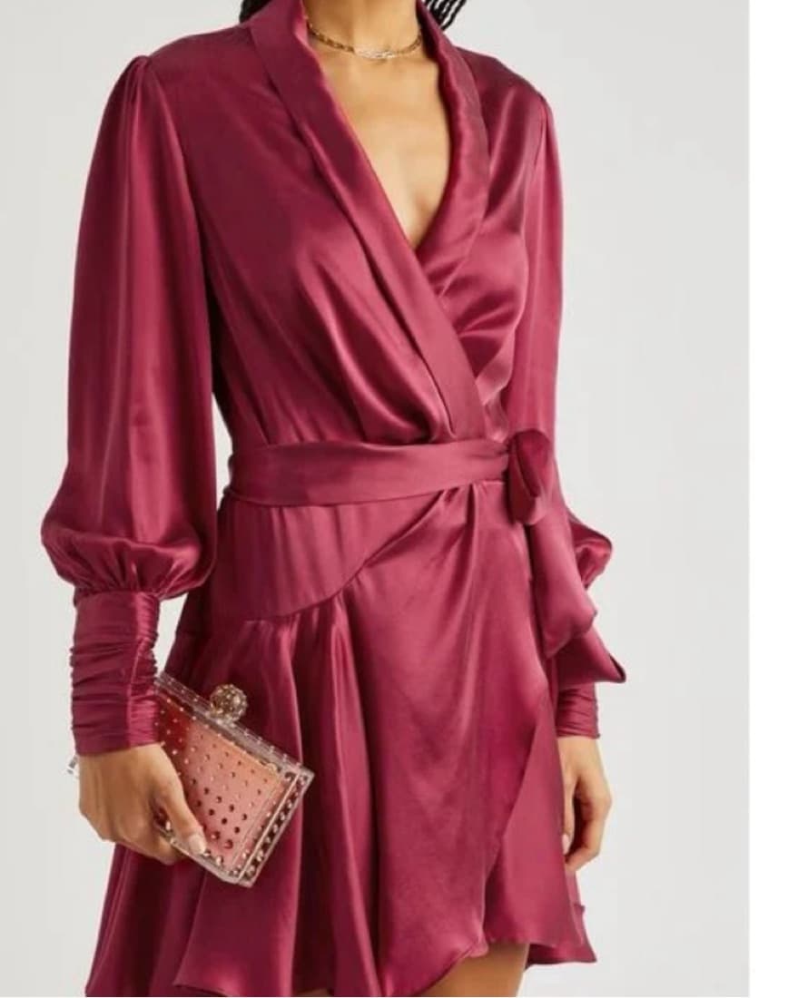 Zimmerman Mini Wrap Dress - Image 2