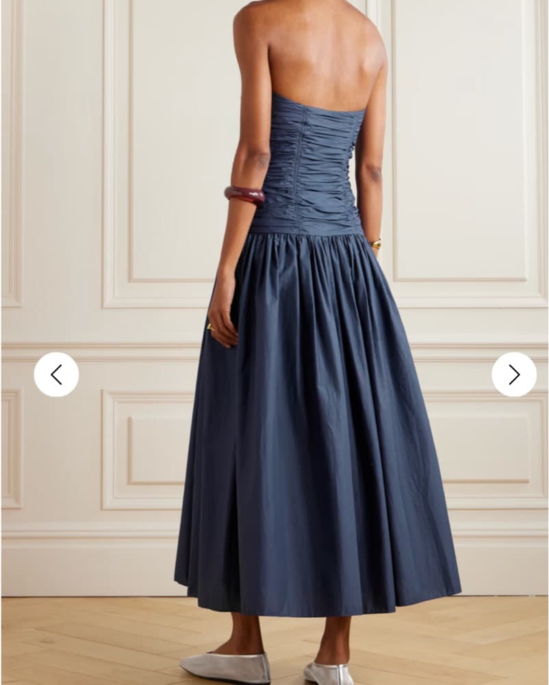 Matteau Strapless Ruched Midi Dress - Image 2