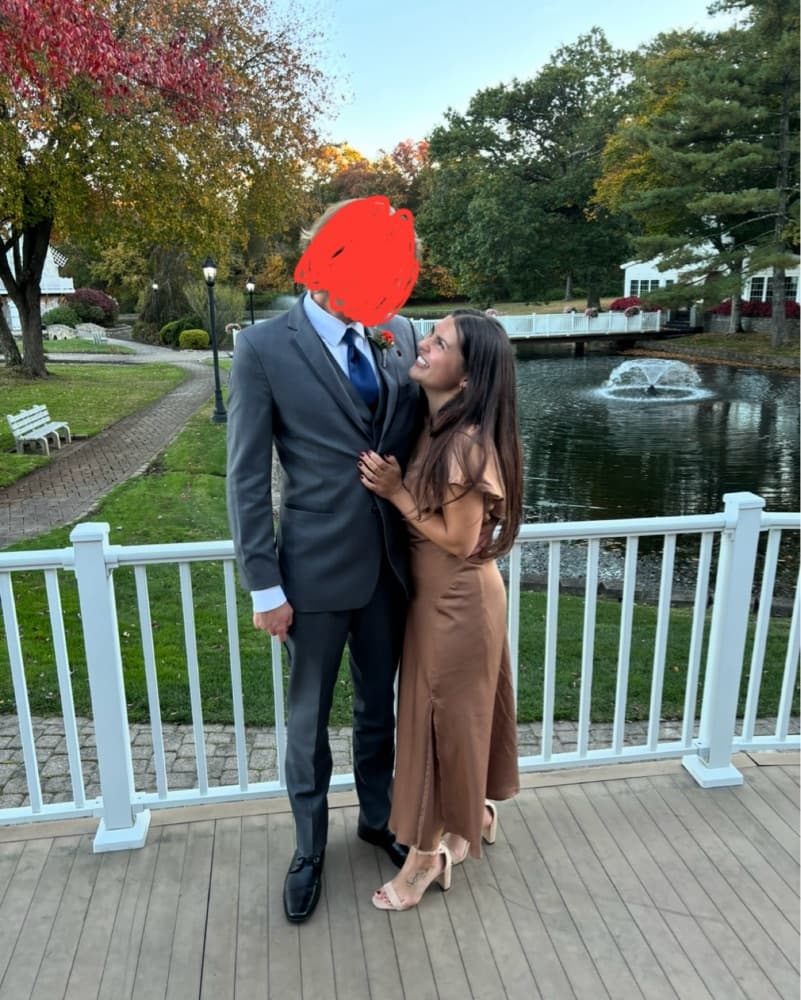 Brown Satin Dress - Image 2