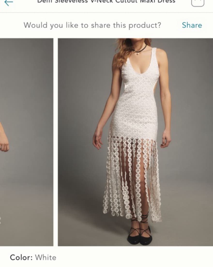 White Delfi Cutout Maxi Dress  - Image 3