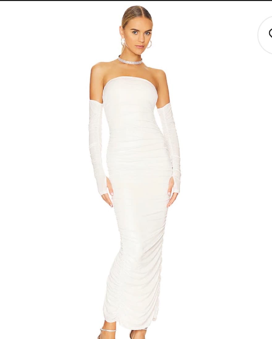 Revolve Ruched Gown - Image 5