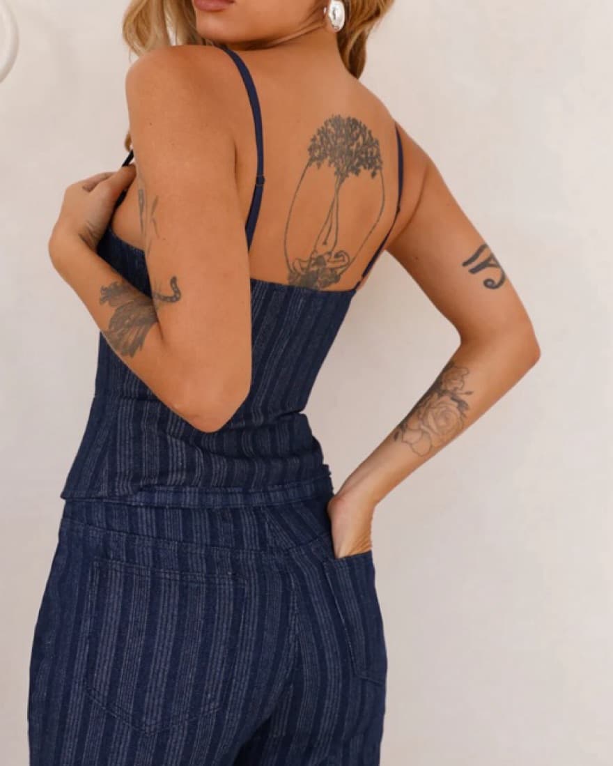 Lioness Pinstripe Denim Set - Image 3
