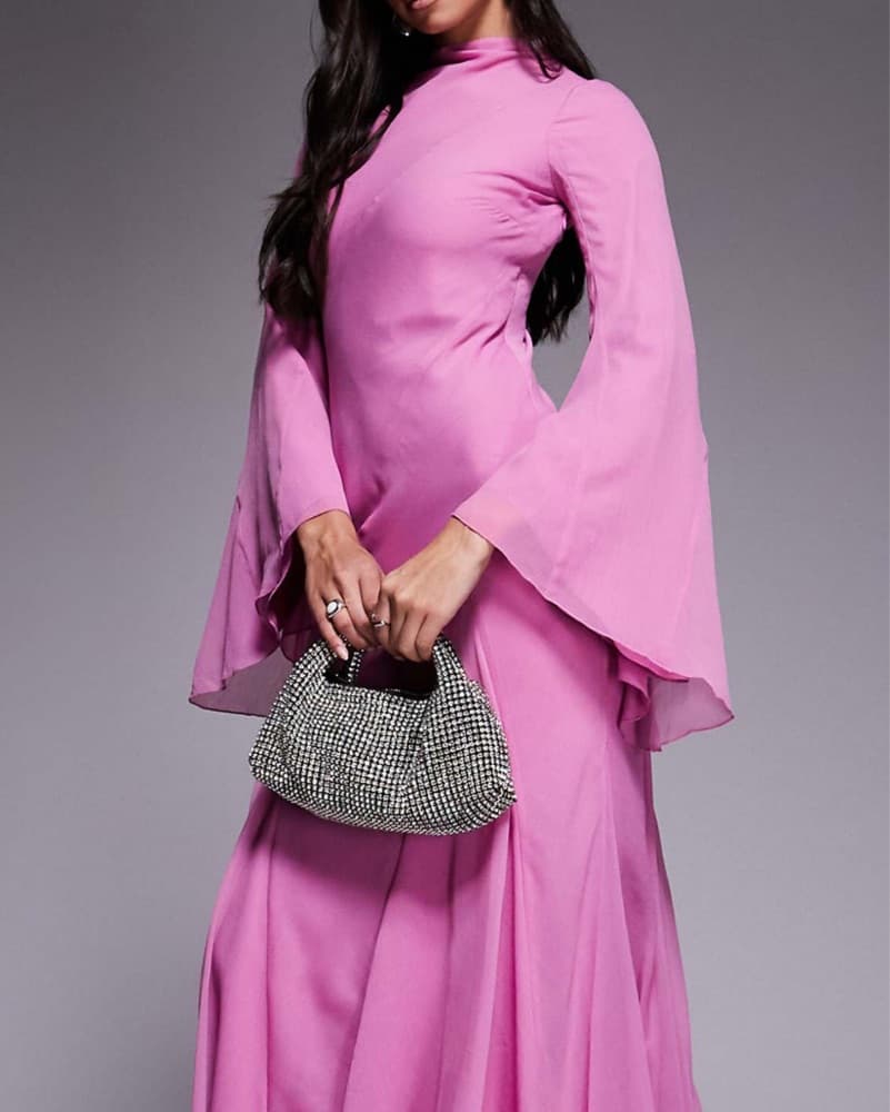ASOS Pink Layered Maxi Dress - Image 2