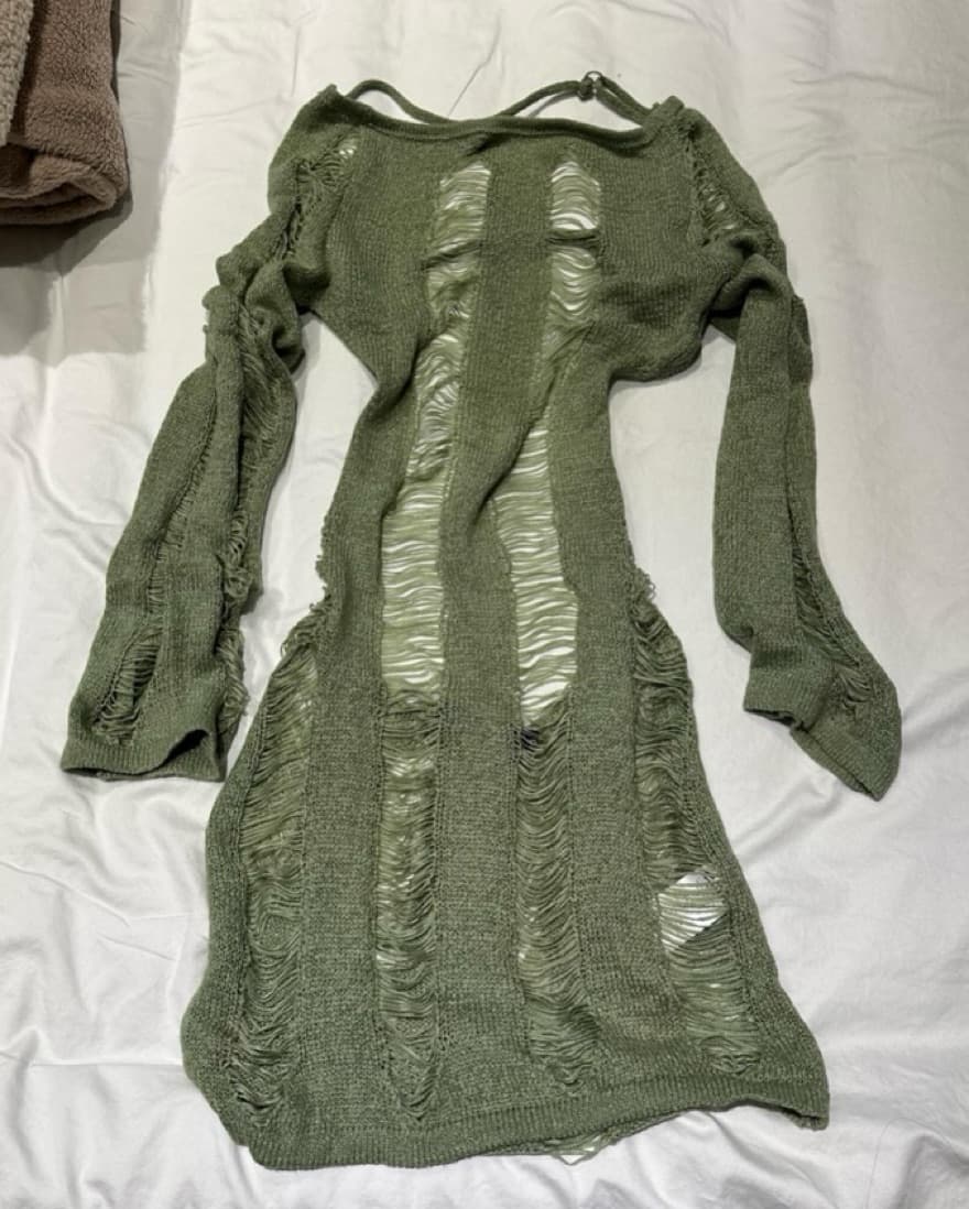 jaded london green umbra dress - Image 1