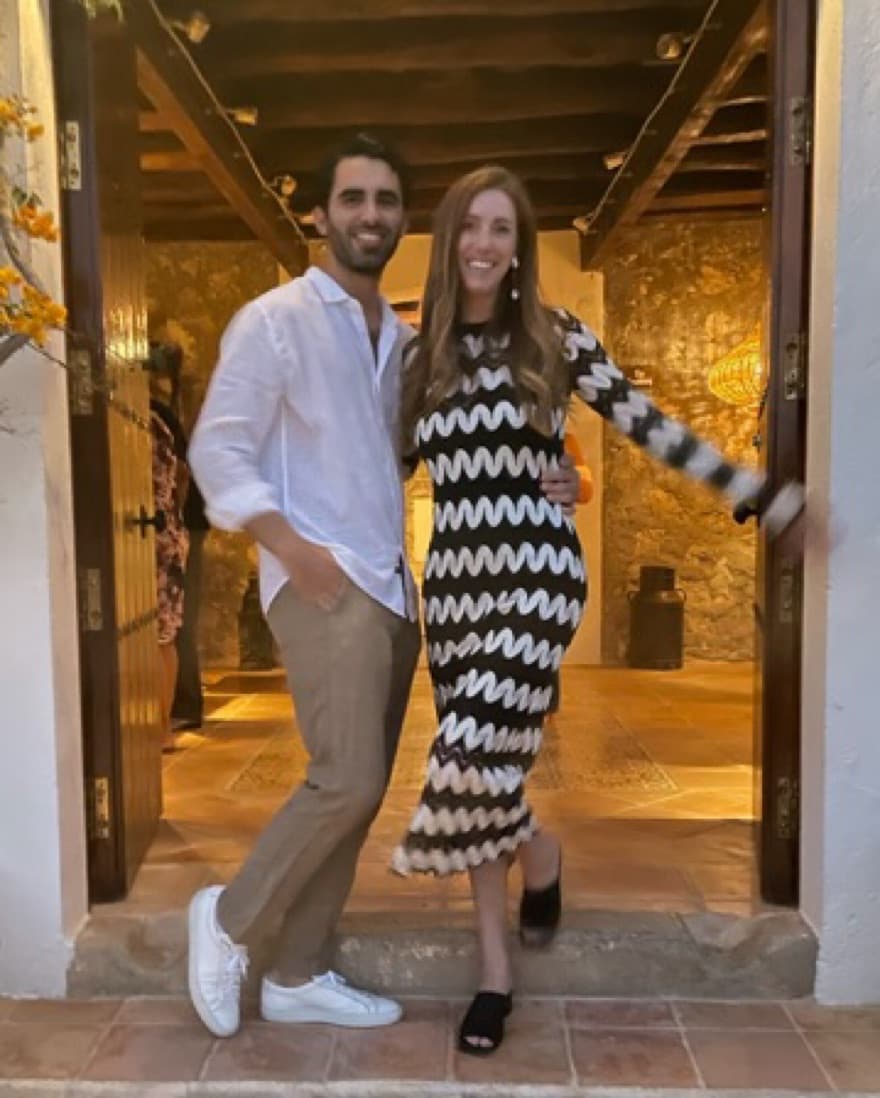 Dylan Lex Striped Crochet Midi Dress - Image 3