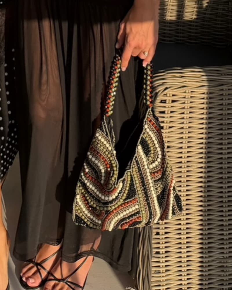 Multicolor beaded bag - Image 2