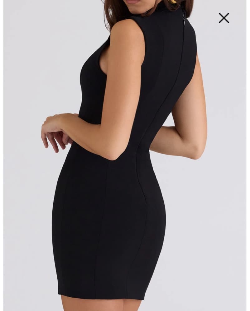 House Of CB Black Mini Dress - Image 4