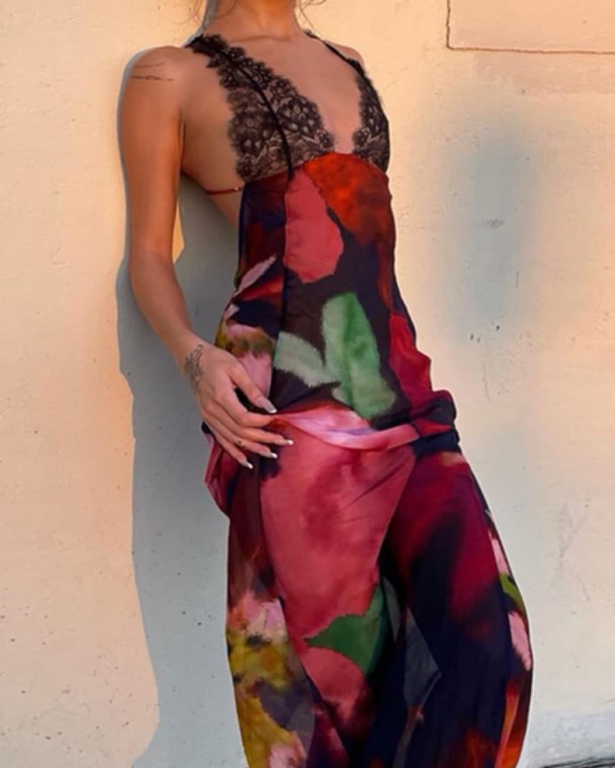 AMAZON Long Slip Dress - Image 2