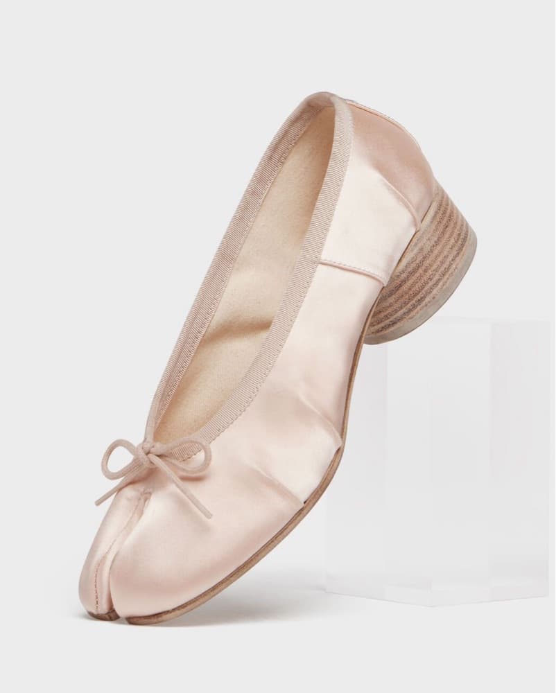 Margiela Satin Ballerina Heeled Tabis   - Image 2