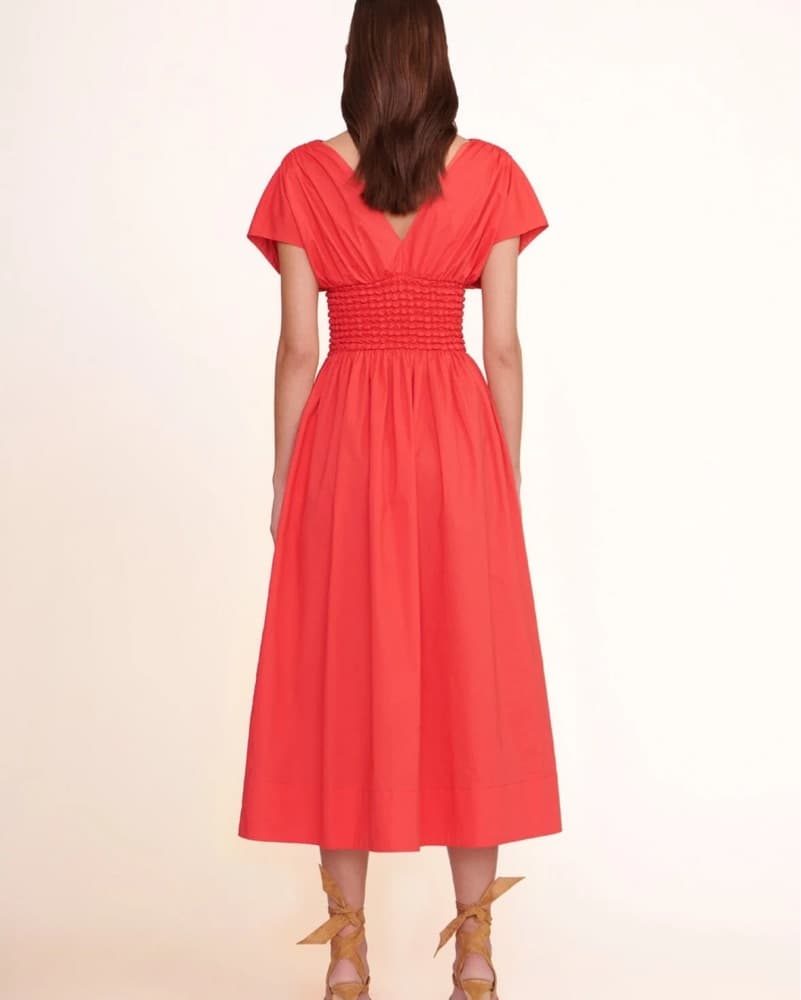 Staud Jackson Dress Hibiscus - Image 3