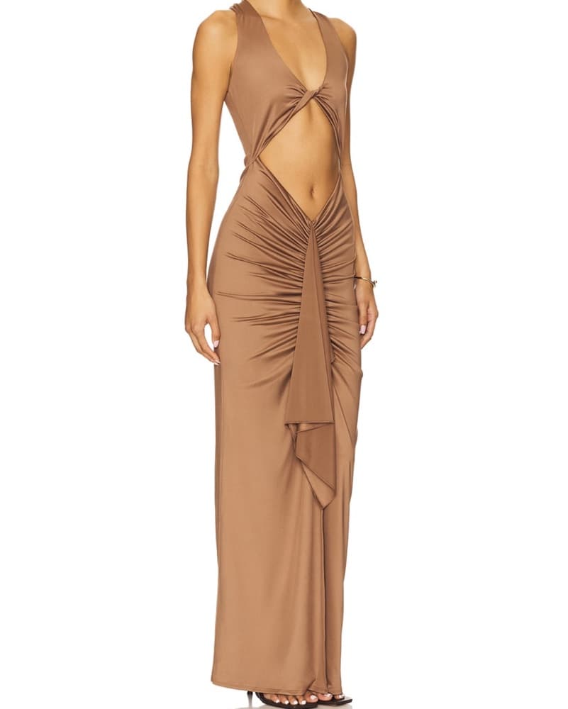 Christopher Esber Style Dress in Tan - Image 2