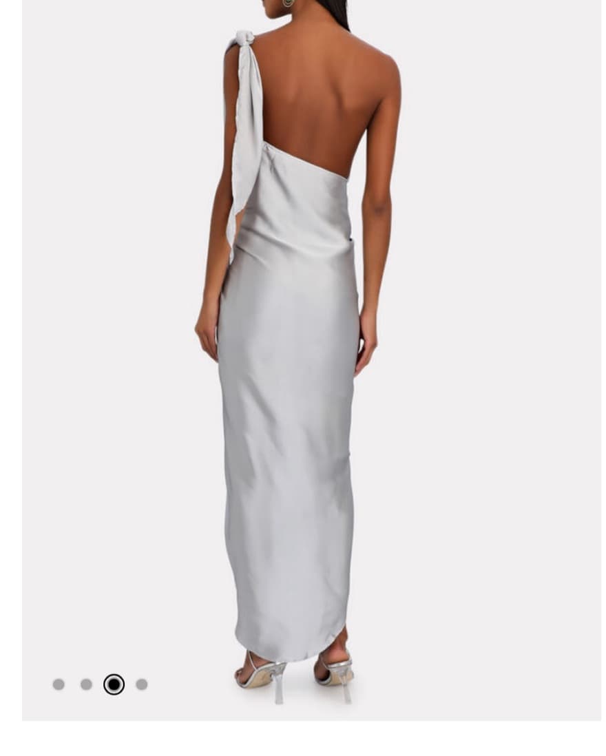 Boabab Marea Silver Silk Midi - Image 2