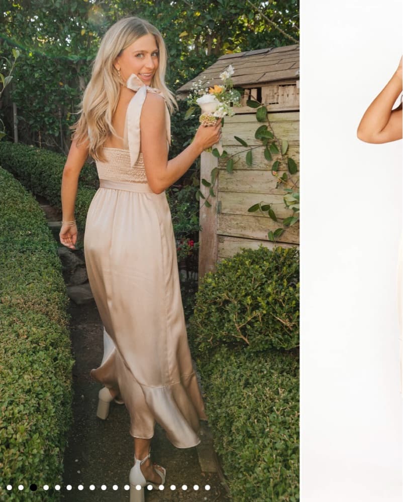 Show me your Mumu Champagne Dress-Claire - Image 4