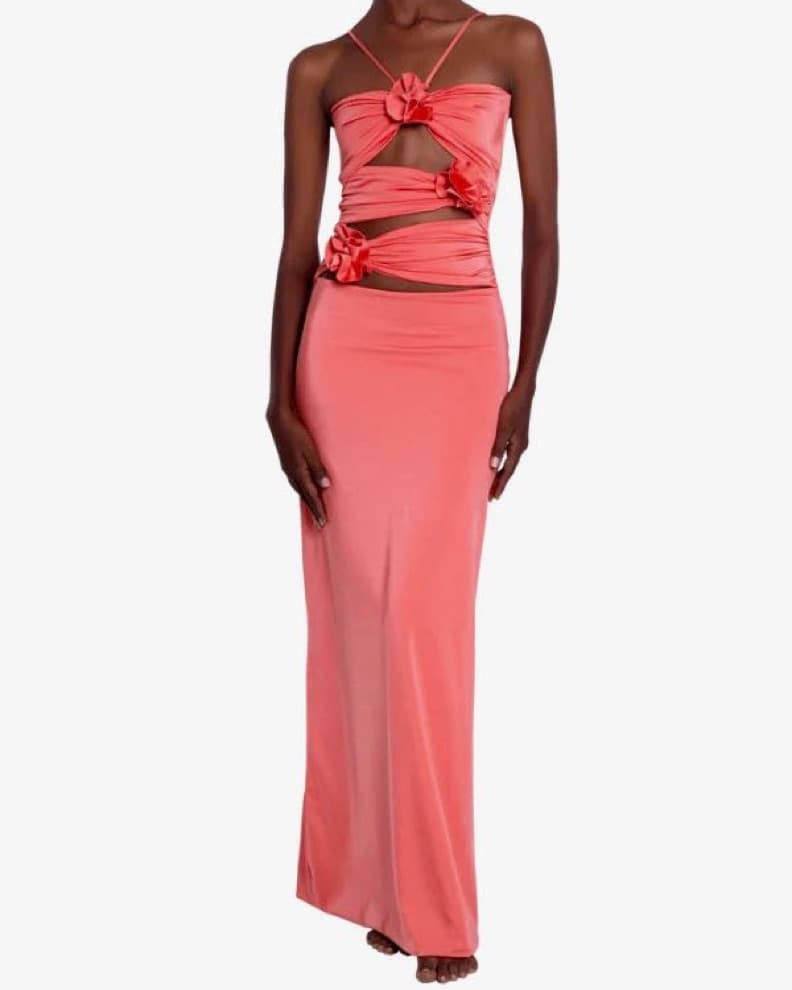 Maygel Coronel Coral Cutout Maxi Dress - Image 3