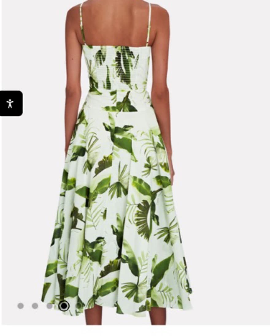 Cara Cara Green Tropical Dress  - Image 3