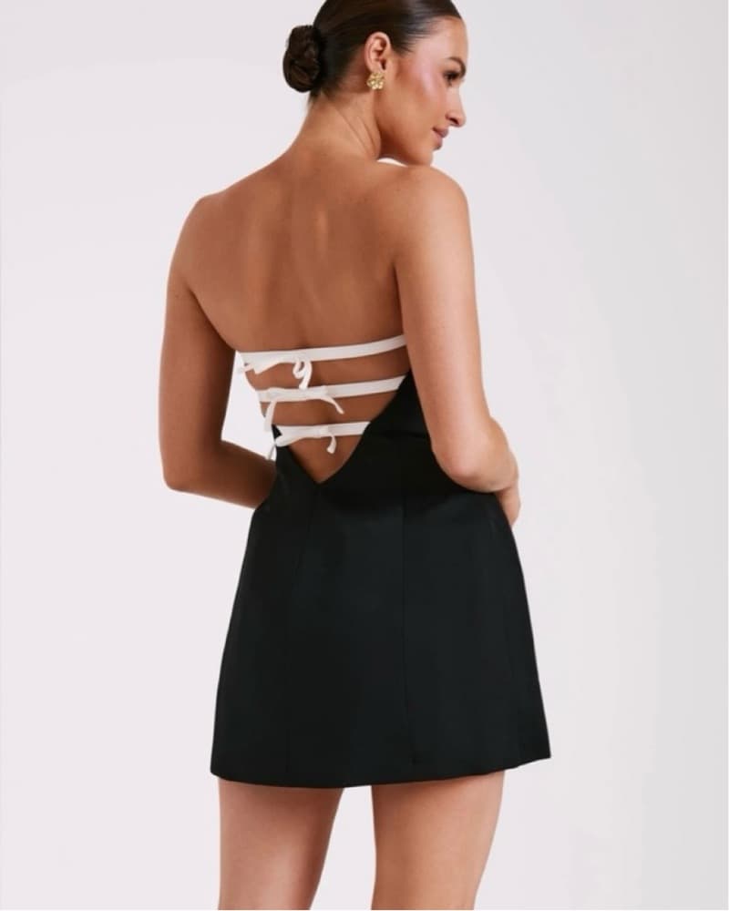Meshki Neeka Strapless Bow Back Dress - Image 1