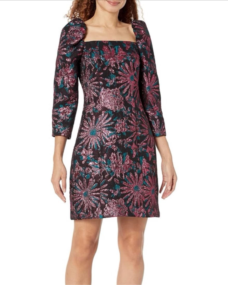 Trina Turk Women's Square Neck Jacquard  - Image 1