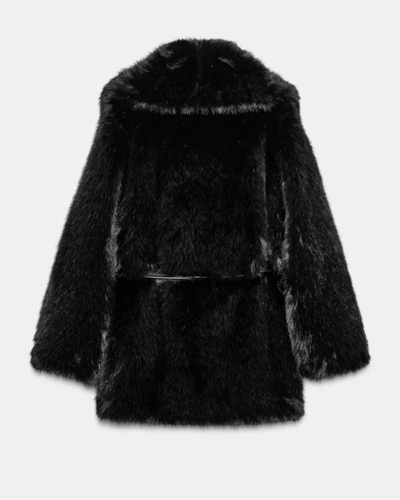 Faux Fur Belt Coat - Image 3